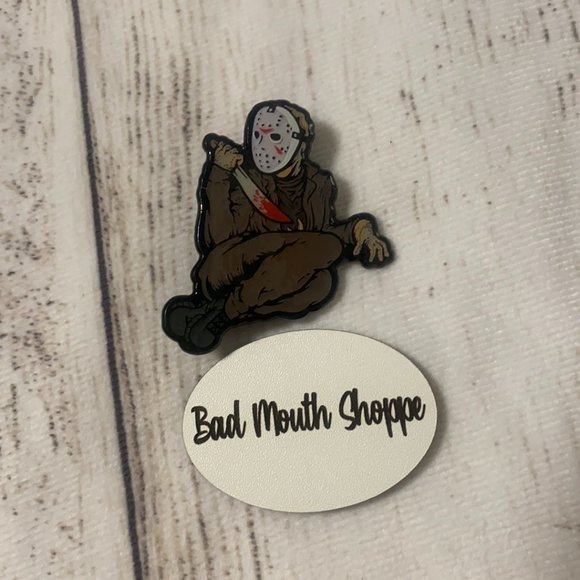 *Craftsylvania Pin-Up Sexy Killer Jason Halloween Horror Enamel Pin - Picture 1 of 3